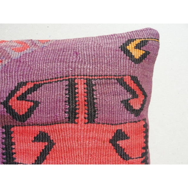 1970s 1970s Kilim Rug Pillow Cover For Sale - Image 5 of 8