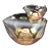 Indiana Glass Iridescent Chip and Dip Bowl - Set of 3 For Sale