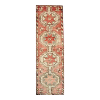 Turkish Vintage Runner Rug 3'1" x 10' #326 For Sale