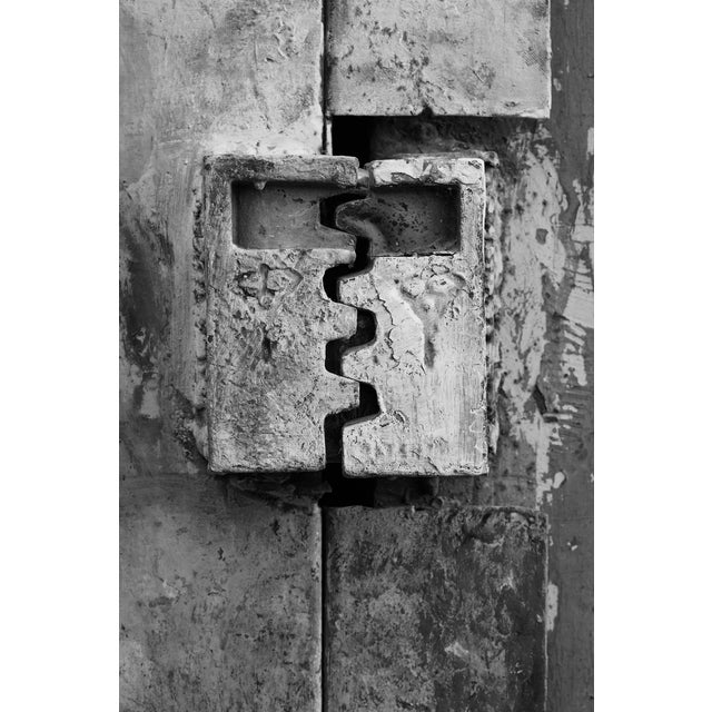 Contemporary Set of 6 - 'Antique Locks' - Unframed Contemporary Black and White Gallery Wall of Photographs Installation For Sale - Image 3 of 8