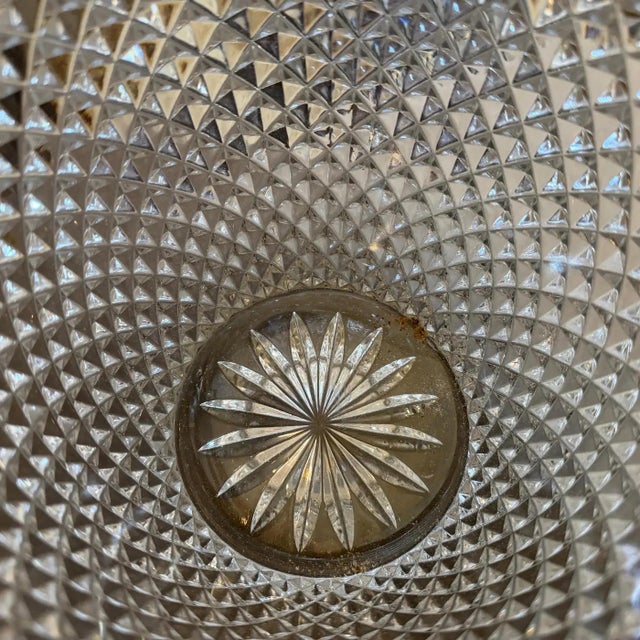 1980s Modernist Crystal and Gilded Metal French Champagne Cooler For Sale - Image 6 of 14