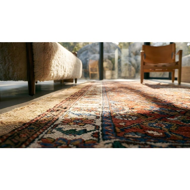 19th Century Persian Serab Runner Carpet ( 3'2" x 15'6" - 97 x 472 ) For Sale - Image 12 of 13