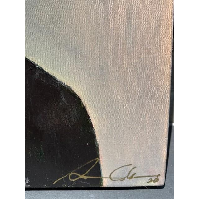 Lady in Pearls, an Oil Painting by Susan Cohen For Sale - Image 4 of 4