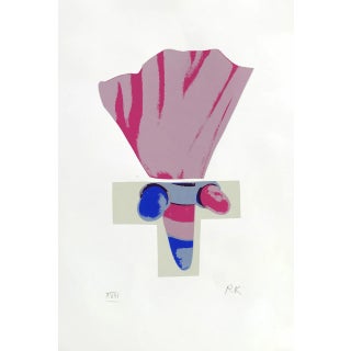 Ronald King Screenprint the Manciple Signed & Numbered 1978 For Sale
