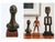 Black Vintage Abstract Bronze Bust Sculpture in the Manner of Tibor Vitt (7.25” High) For Sale - Image 8 of 8