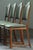Vintage Baroque Slim Oak Dining Chairs with Upholstered Backs, 1960s, Set of 4 For Sale - Image 11 of 18