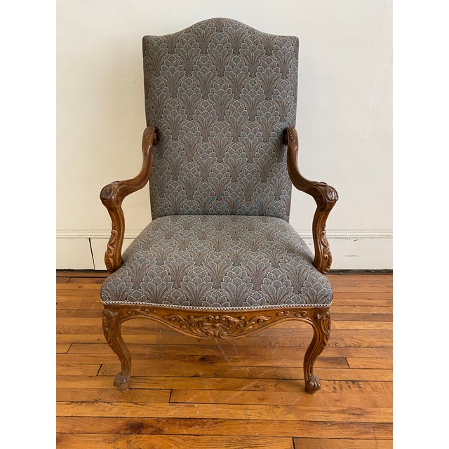 Early 20th Century French Carved Upholstered Side Chair For Sale - Image 13 of 13