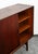 Mid Century Danish Modern Credenza Highboard Sideboard Sliding Teak 4 Doors Bar For Sale - Image 12 of 12