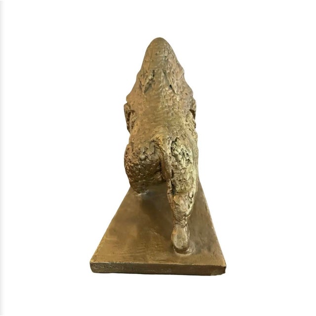 Sculpture Materials Austin Productions Bull Sculpture, 1968 — Brutalist Mid-Century Modern, Gold Finish For Sale - Image 7 of 12