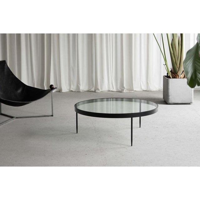 This exceptional and elegantly shaped minimalist coffee table, model g4, was designed by janni van pelt and produced in-...