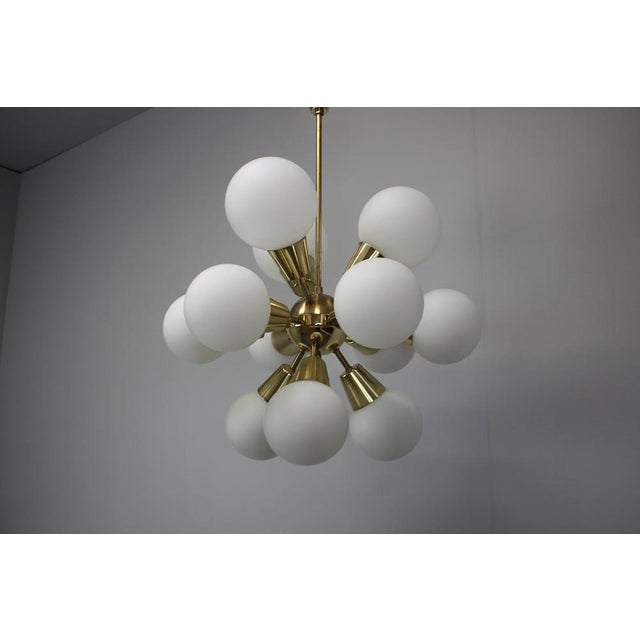 Space Age Sputnik Chandelier attributed to Kamenicky Senov, 1970s For Sale - Image 3 of 13