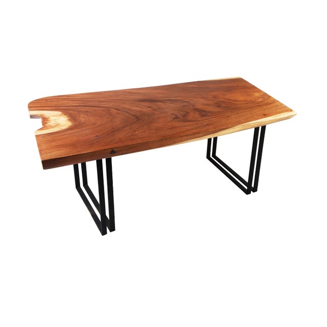 2010s Organic Modern Living Edge Dining Table For Sale - Image 5 of 7