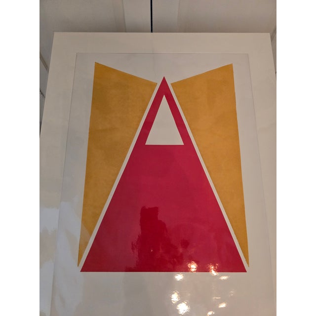 A very fine minimalist geometric abstraction from the 1970s on paper . Having a contemporary archival museum quality...