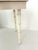 1960s Mid-Century White Faux Bamboo Wood Side Table For Sale - Image 5 of 6