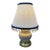 Vintage Mid-Century Modern Porcelain & Brass Table Lamp For Sale