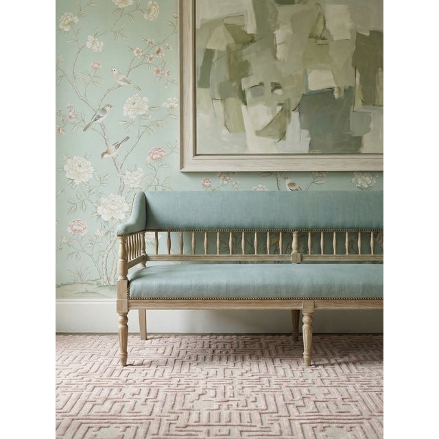 Theseus Hand-Tufted Maze Rug, Peony Pink, 4x6 For Sale - Image 4 of 4