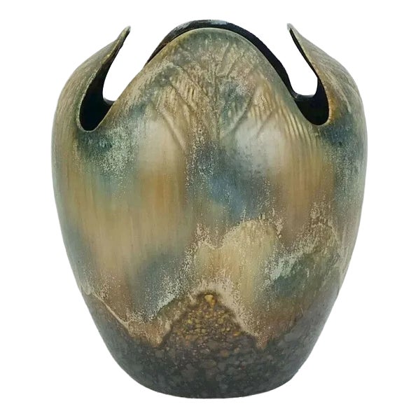 Mid-Century Organic Ceramic Model No. 052/22 Vase from Dümler & Broaden For Sale