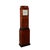 Brown Art Deco Skyscraper Style Grandfather Clock in Walnut With Black Lacquer Accents For Sale - Image 8 of 13