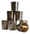Art Deco Hand-Hammered Silver-Plated Shot Glasses, 1930s, Set of 7 For Sale