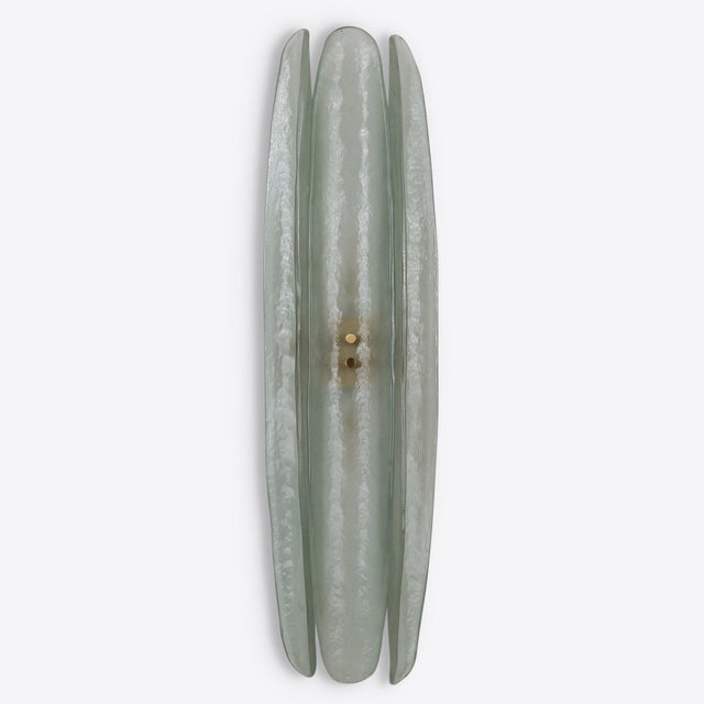 Metal Dahlia Sea Glass Wall Light from Pure White Lines For Sale - Image 7 of 9