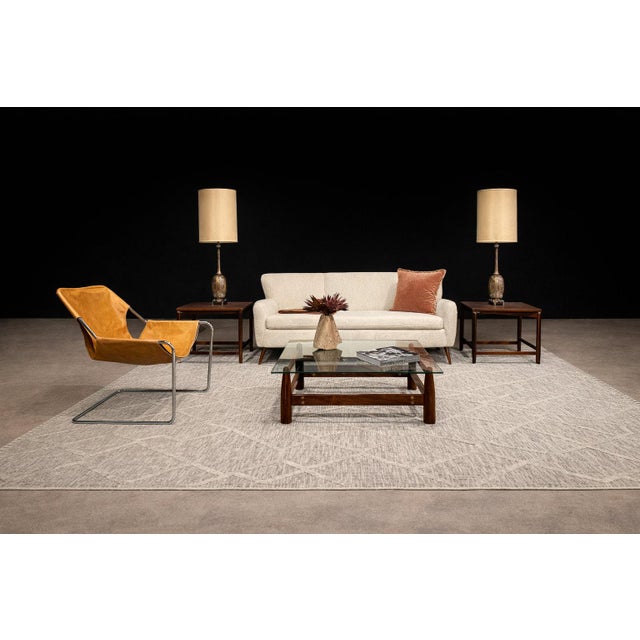 Sofa in White Boucle, Forma Brazil, 1960s For Sale - Image 9 of 10