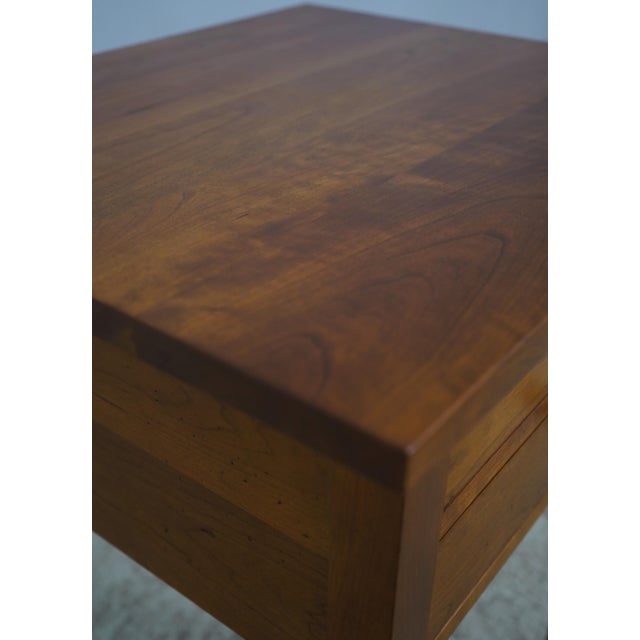 Pair of Stickley Cherry Two Drawer Nightstands For Sale - Image 9 of 18