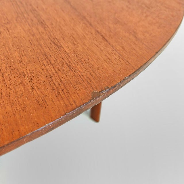 Round Teak Coffee Table by E. Palutari for Dassi, 1950s For Sale - Image 10 of 16