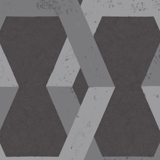 Sample - Borastapeter Tribe Wallpaper in Pewter For Sale