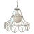 Mid 20th Century Mid Century Modern White Twisted Metal Pendant Light For Sale