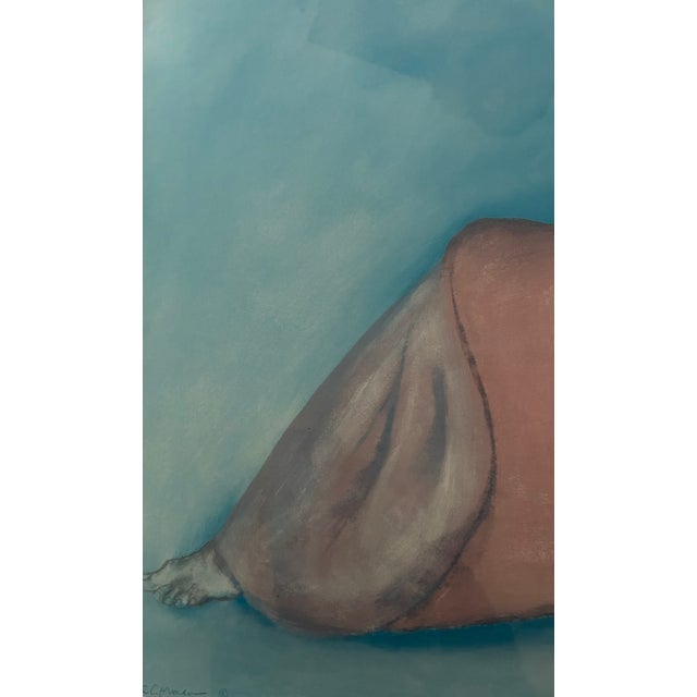 Mid-Century Modern r.c. Gorman Framed Fine Art Print "Marie" (1985) – Iconic Navajo Woman Palette Study For Sale - Image 3 of 4