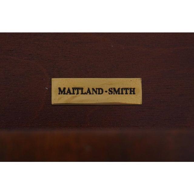Maitland Smith Mahogany Bookspline Door Bookcase Credenza For Sale - Image 18 of 18