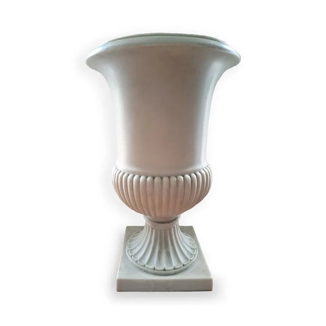 19th Century Empire Alabasta Vase For Sale - Image 4 of 4