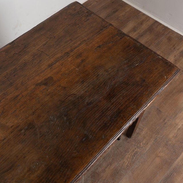 19th Century Portuguese Oak Side Console Table With Original Painted Finish For Sale - Image 6 of 16