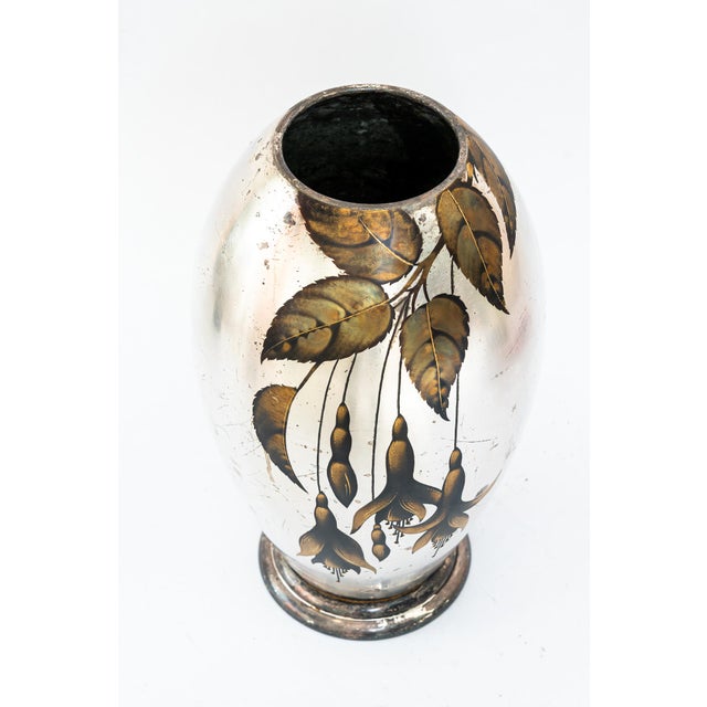 Large Art Deco Silvered Ikora Vase from WMF, Germany, 1930s For Sale - Image 4 of 15