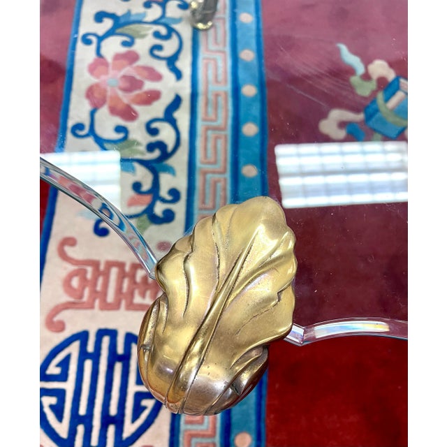 Mid Century Bronze and Glass Coffee Table Attributed to P. E. Guerin. For Sale In New York - Image 6 of 7