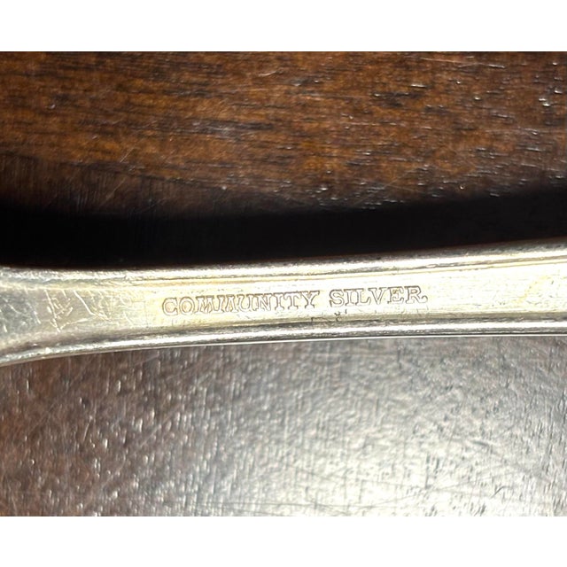 Antique Community Plate Sheridan 1910 - 12 Place Settings- (73 PCs.)- SilverPlate H Mono For Sale - Image 12 of 12