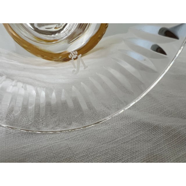 Vintage Cut Amber Crystal Dinner Service by Nachtmann, Germany, 1960s, Set of 24 For Sale - Image 12 of 13