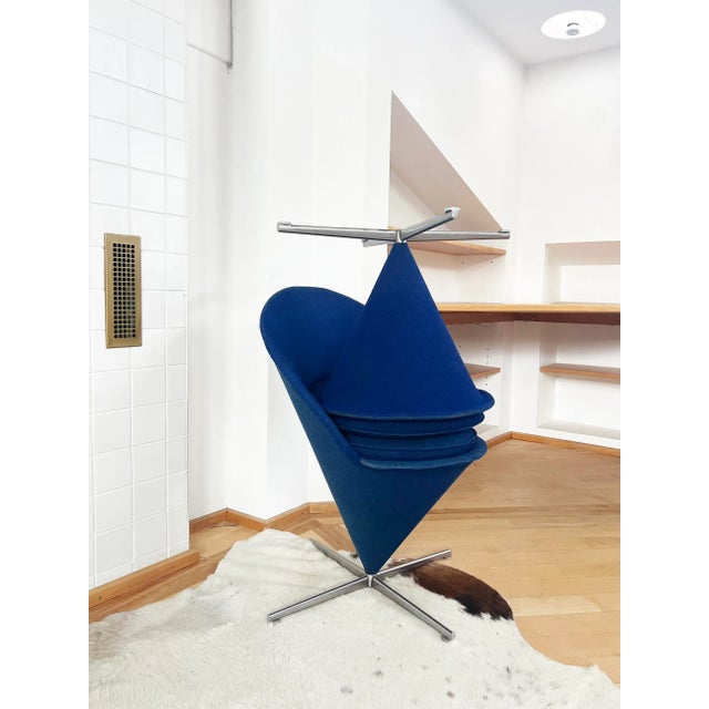 1960s Original Early Verner Panton Cone Ottoman For Sale - Image 12 of 12