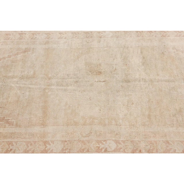 Mid 20th Century Vintage Washed Out Khotan Rug For Sale - Image 4 of 7