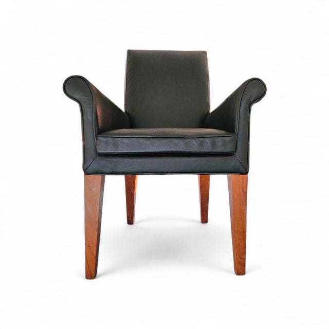 Paramount Chair in Black Leather by Philippe Starck for Driade, 1989 For Sale - Image 16 of 16