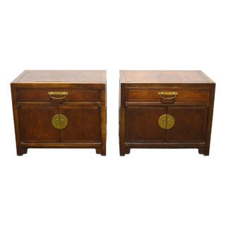 Baker Furniture Pair of Michael Taylor Side Tables For Sale