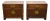 Baker Furniture Pair of Michael Taylor Side Tables For Sale