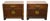 Mid 20th Century Pair Baker Michael Taylor Side Tables For Sale