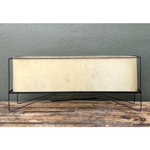 Vintage MCM Long Parchment Table Lamp For Sale - Image 10 of 12