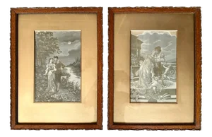 Silk Tapestries from Staron & Meyer, France, Late 19th Century, Set of 2