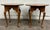 Brown Vintage Traditional Queen Anne Style Round Side Tables Lamp Tables - Pair For Sale - Image 8 of 10