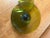 Olive Vintage Olive Green Hand Blown Empoli Compote For Sale - Image 8 of 10