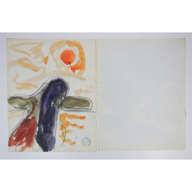 Early 20th Century Mixed Media Impressionist Still Life Diptych Painting For Sale In Seattle - Image 6 of 6