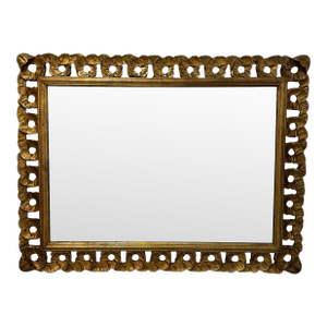 Vintage Italian Wooden Gold Gilt Mirror