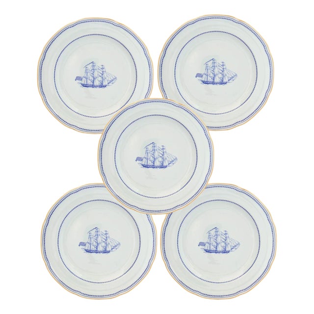 Spode Tradewinds Clipper Ship Dinner Plates For Sale